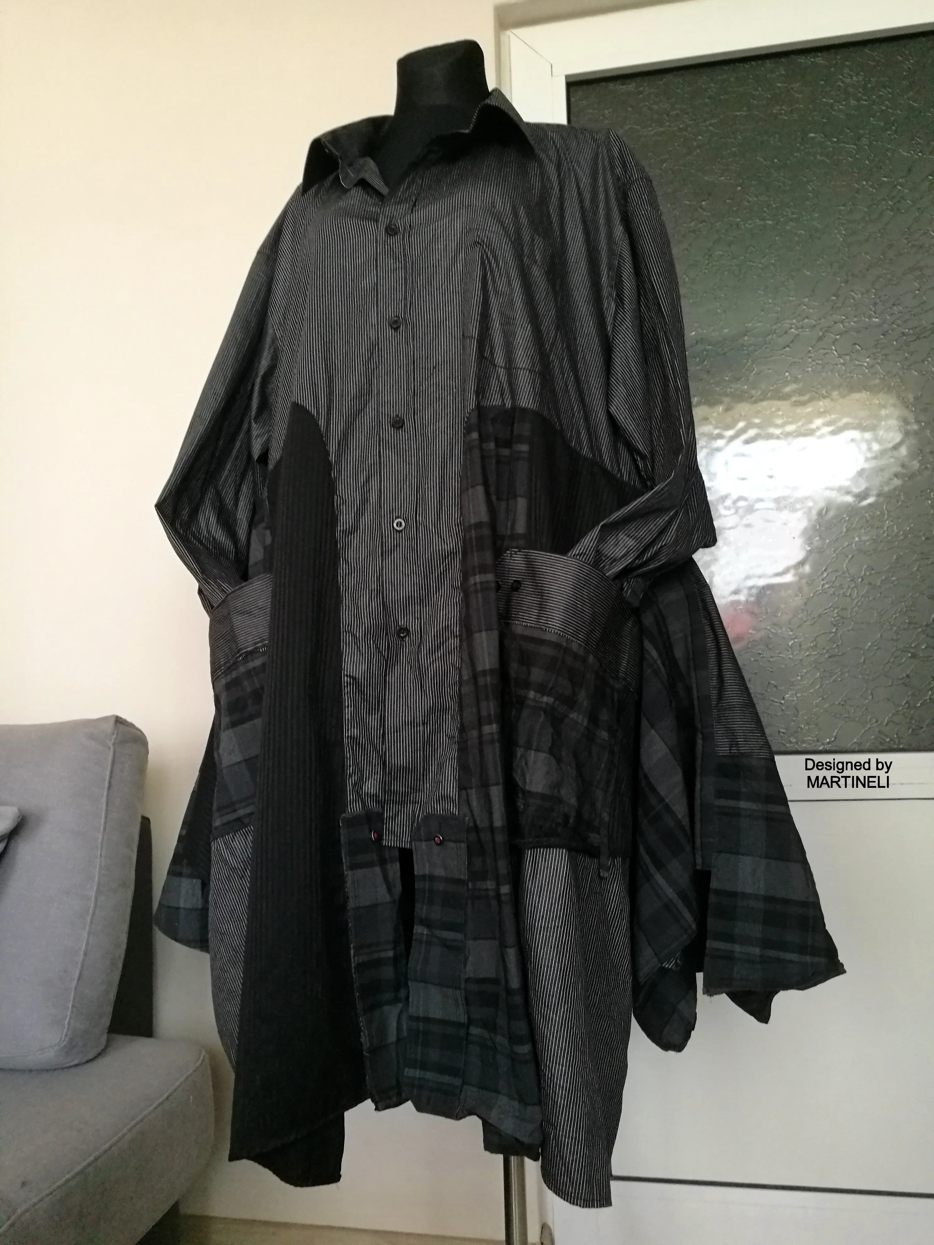 Plus Size Black Jacket Dress 5XL Maxi Boho Outfits For Women