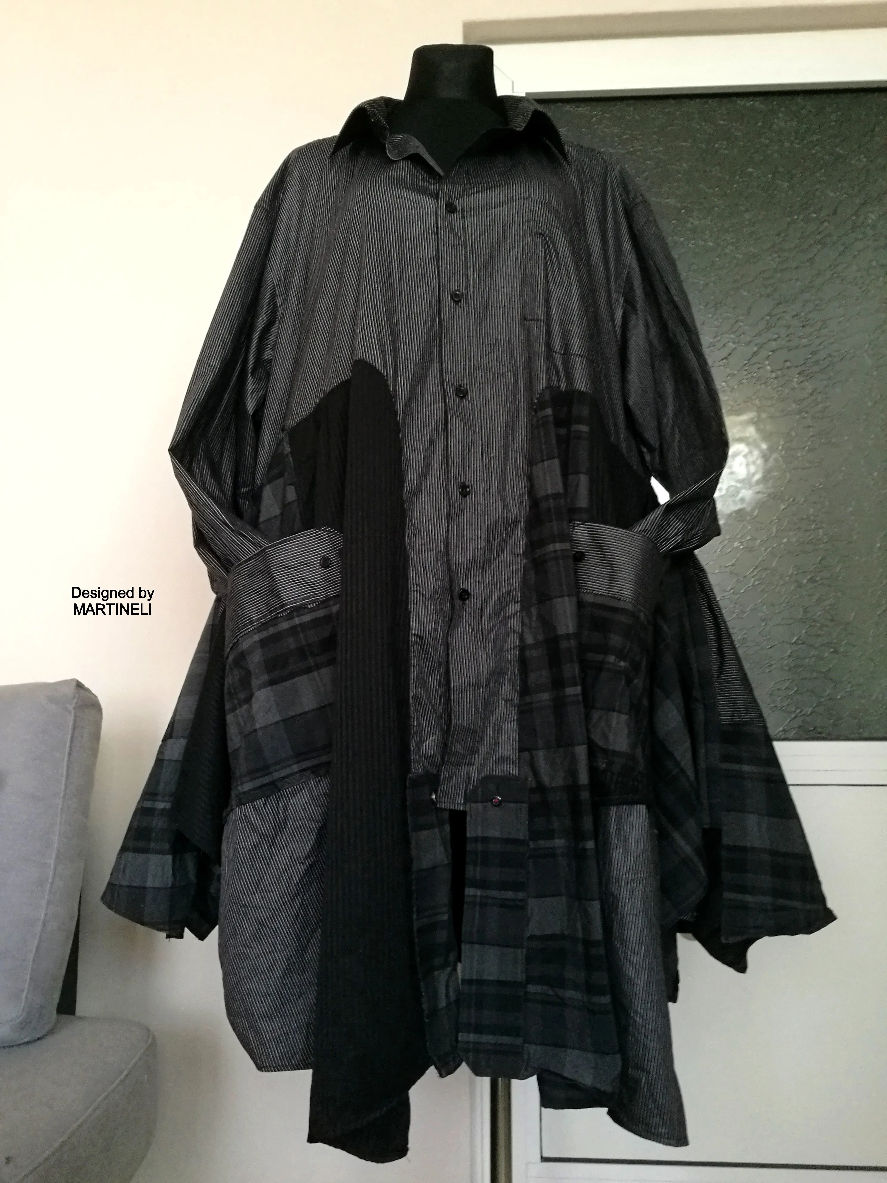 Plus Size Black Jacket Dress 5XL Maxi Boho Outfits For Women