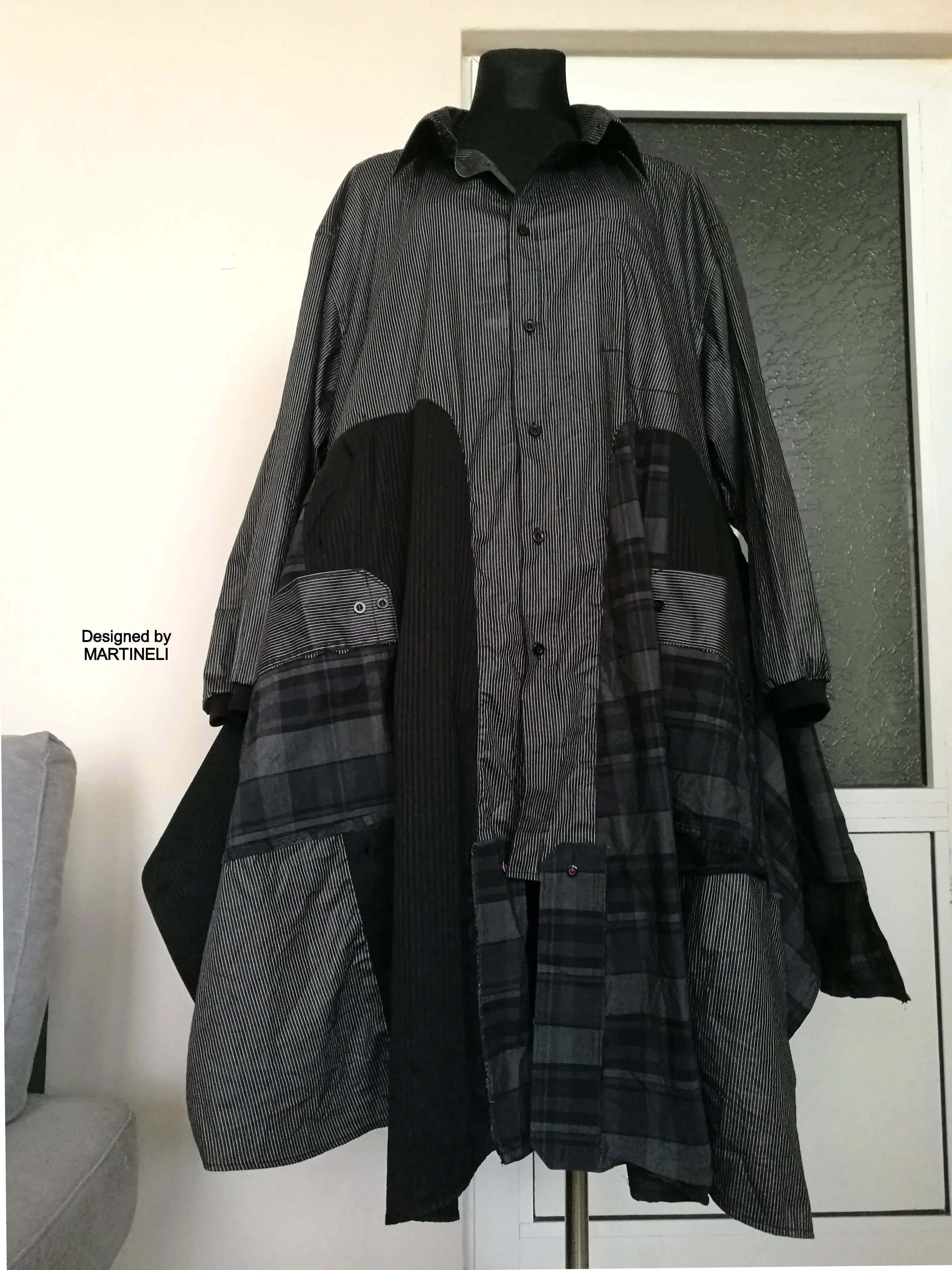 Plus Size Black Jacket Dress 5XL Maxi Boho Outfits For Women