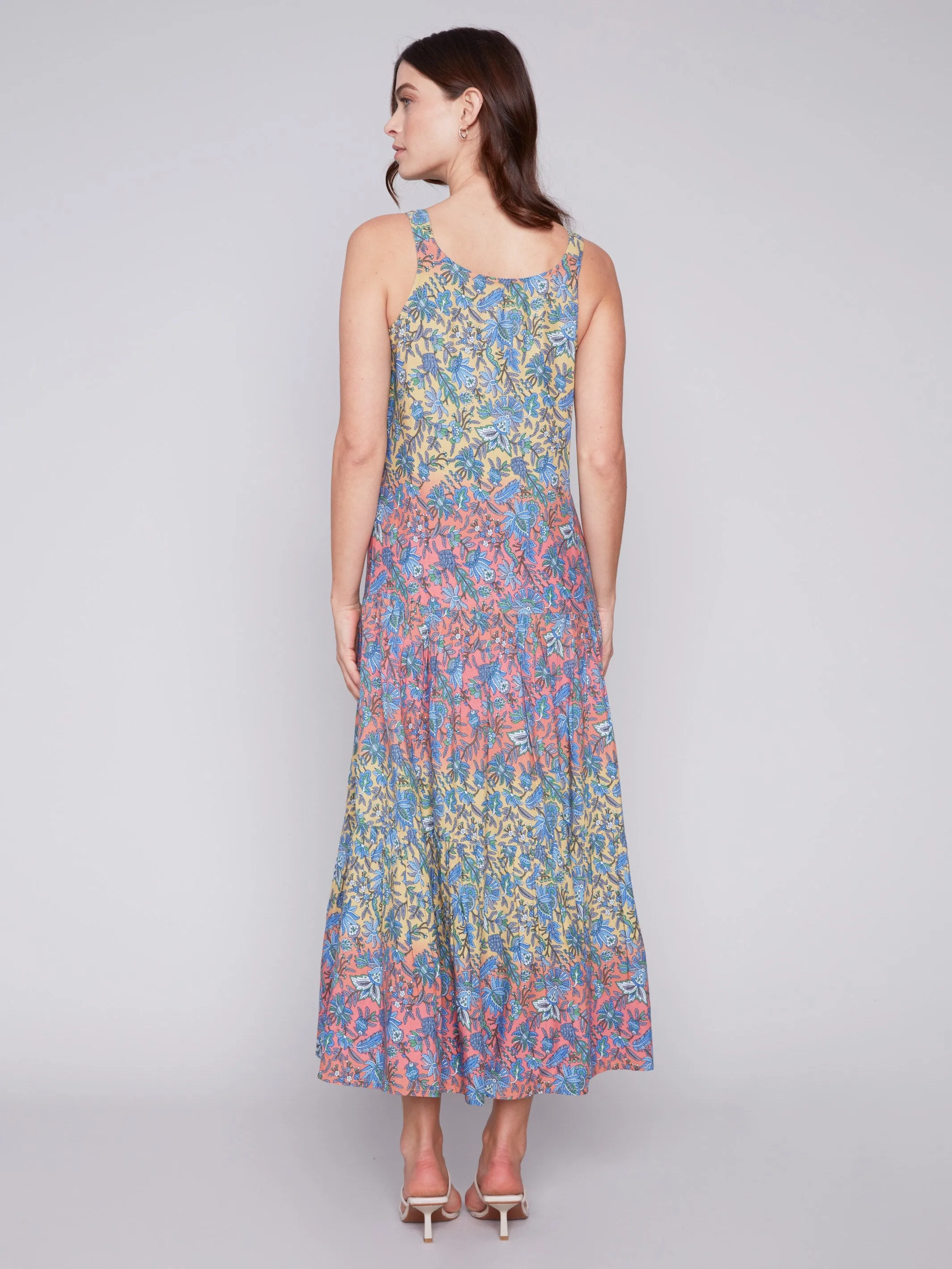 Printed Tiered Maxi Dress - Glory