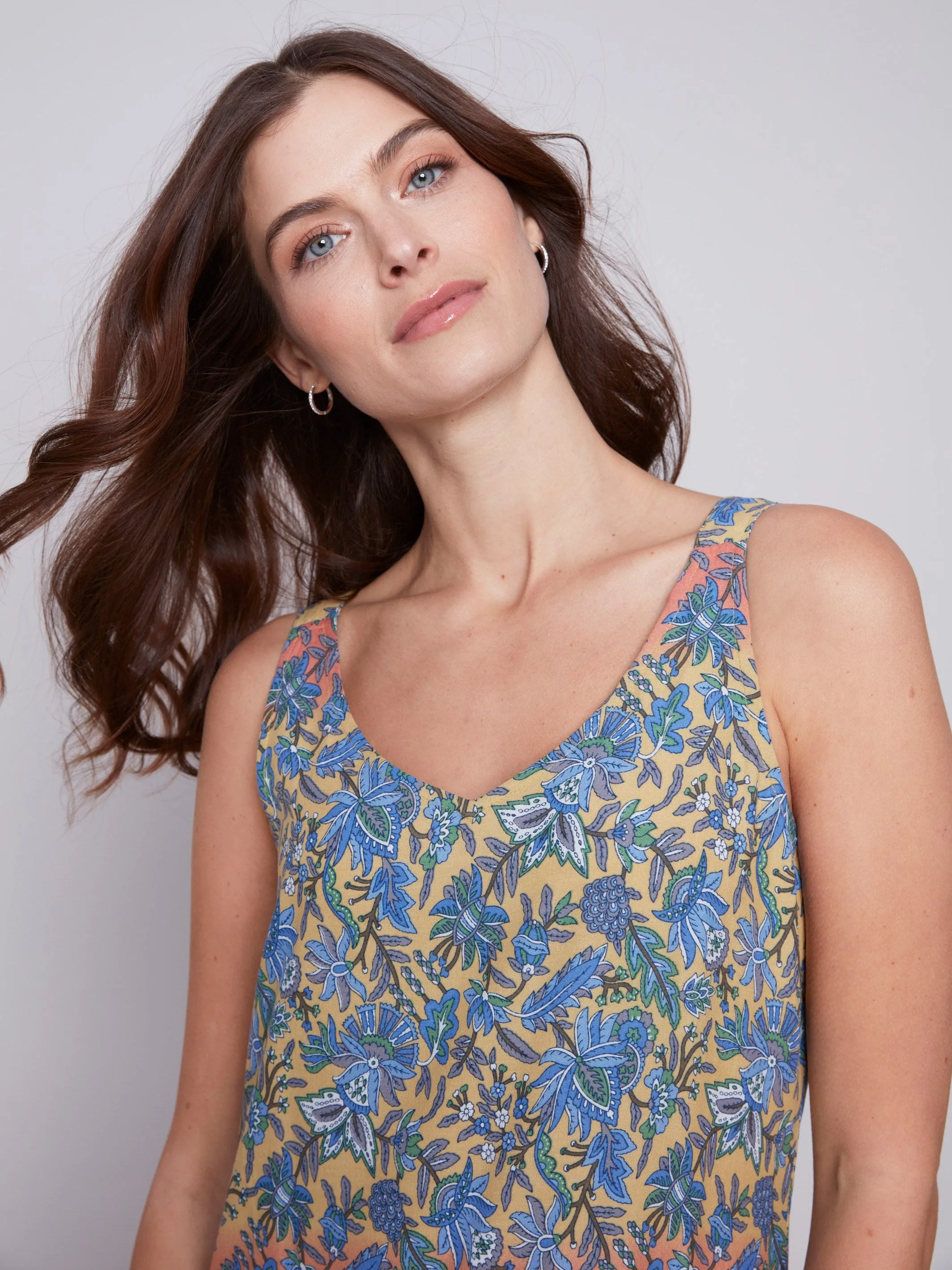 Printed Tiered Maxi Dress - Glory