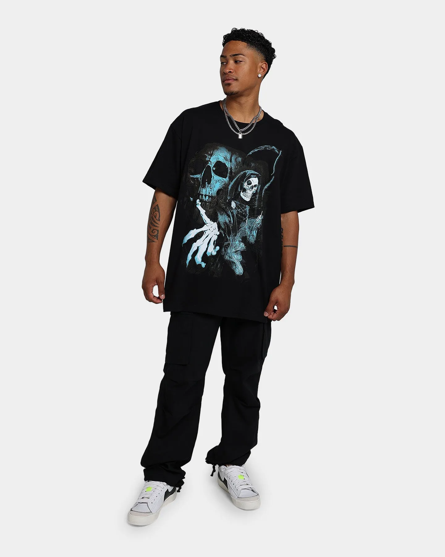 Rats Get Fat Fear The Reaper T-Shirt Black/Blue