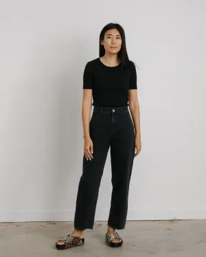 Silhouette Denim Pant in Black