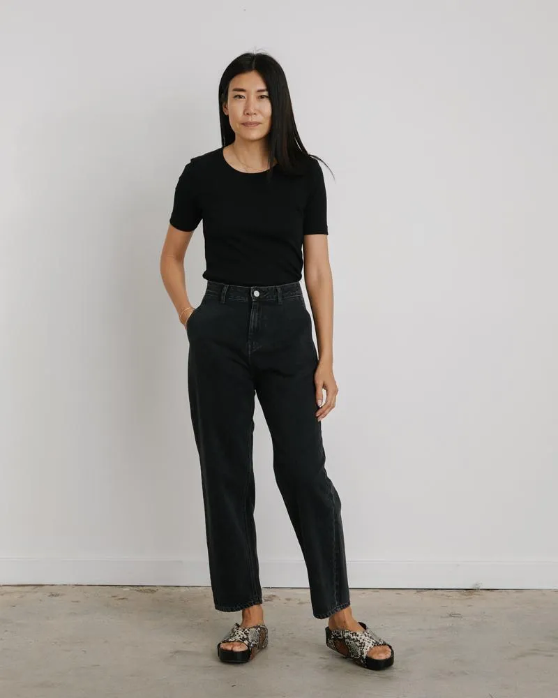 Silhouette Denim Pant in Black