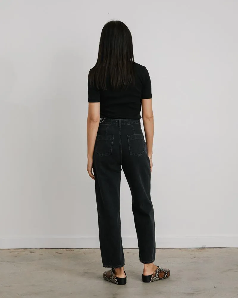 Silhouette Denim Pant in Black