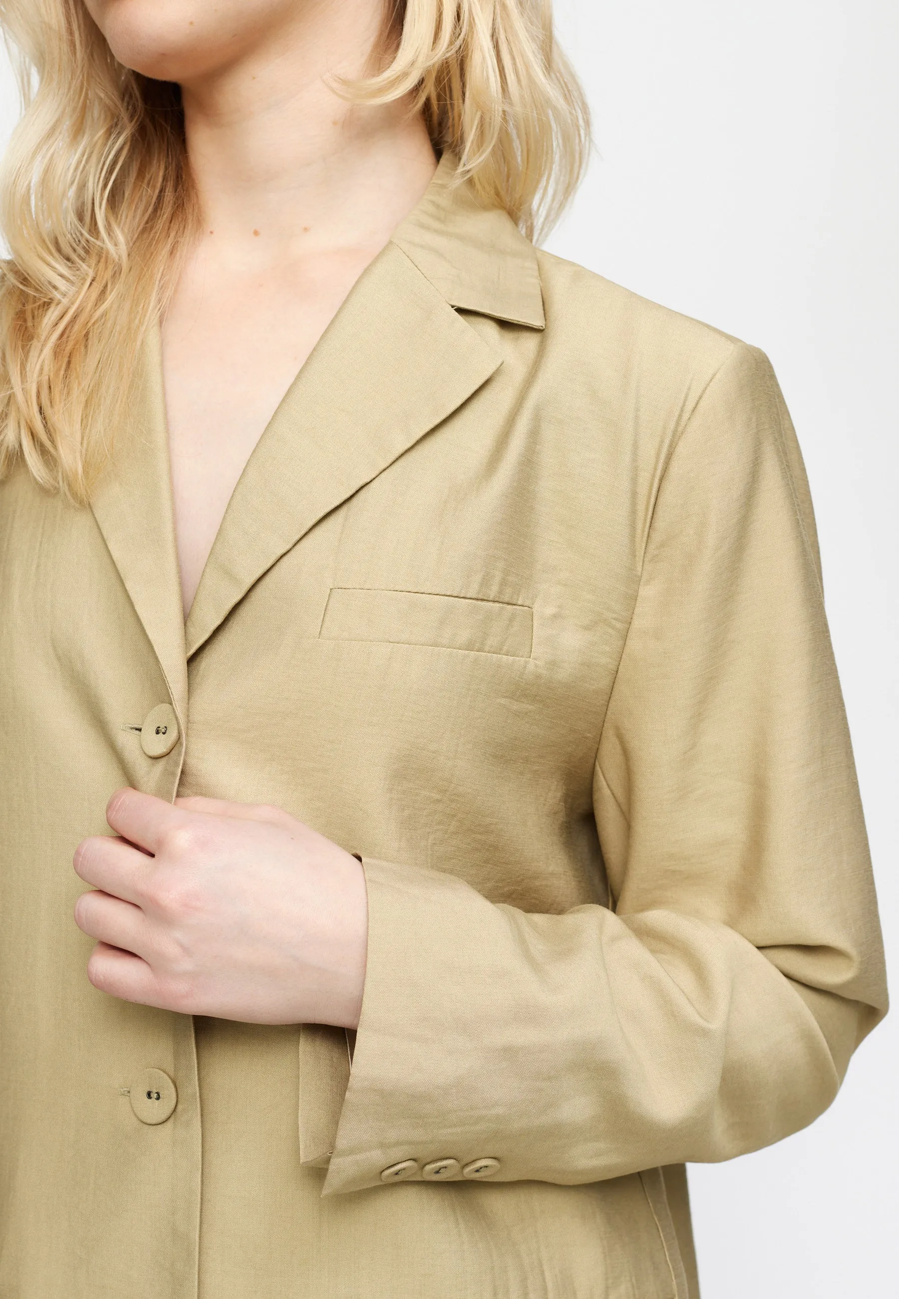 SRDelia Blazer - Olive Gray