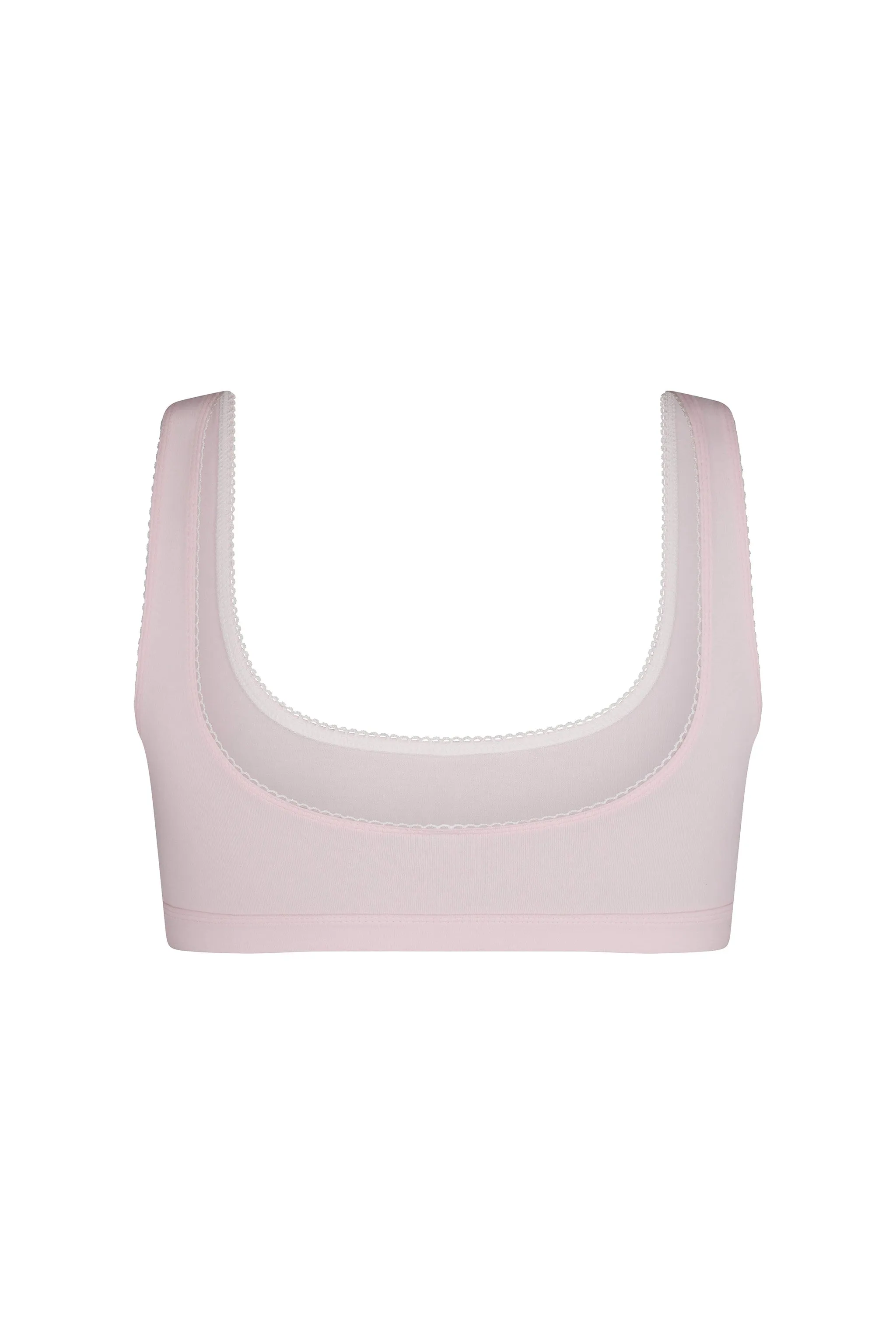 SUPPORT COTTON BRA IN BABY PINK