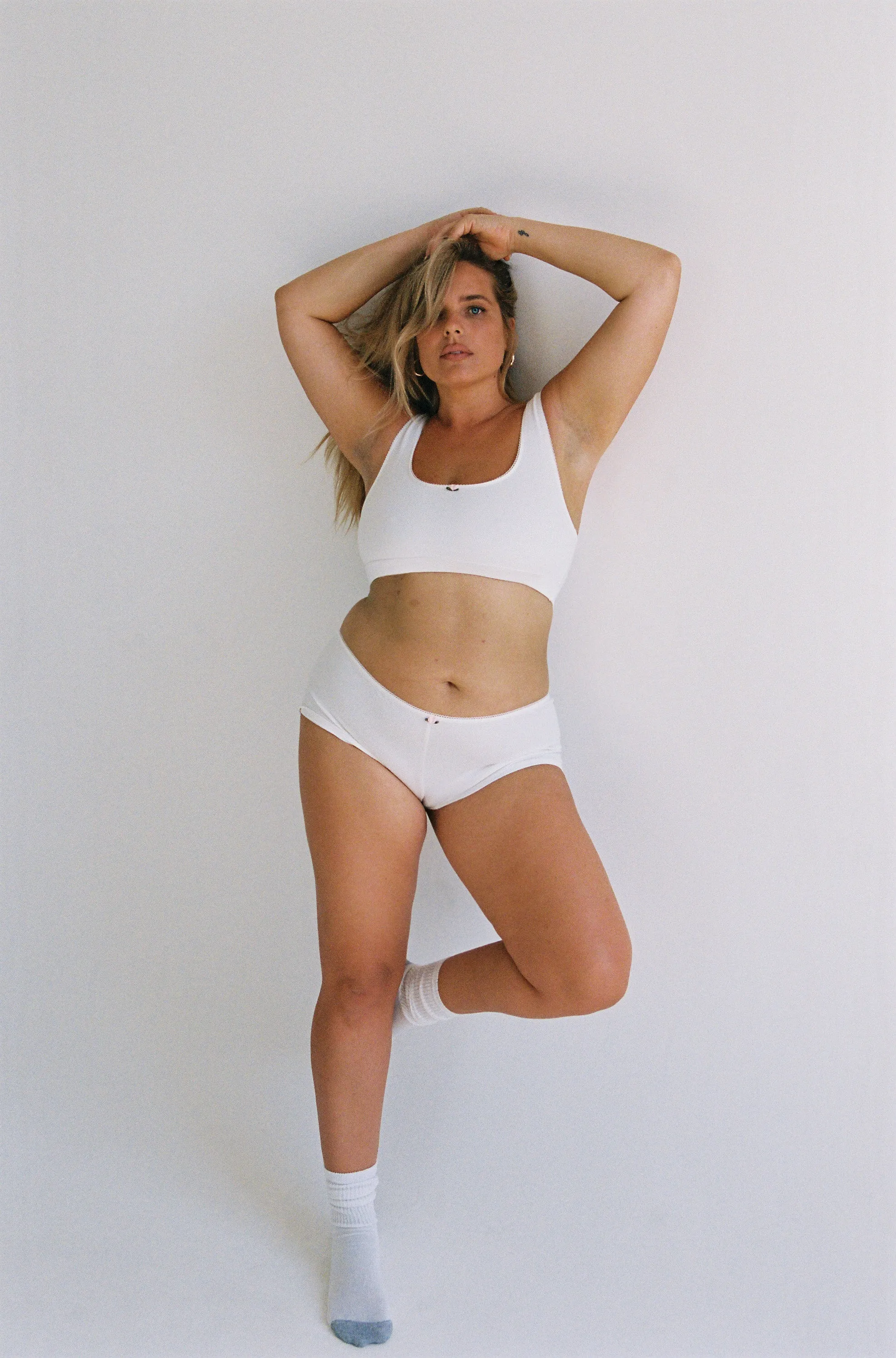 SUPPORT COTTON BRA IN CLOUD