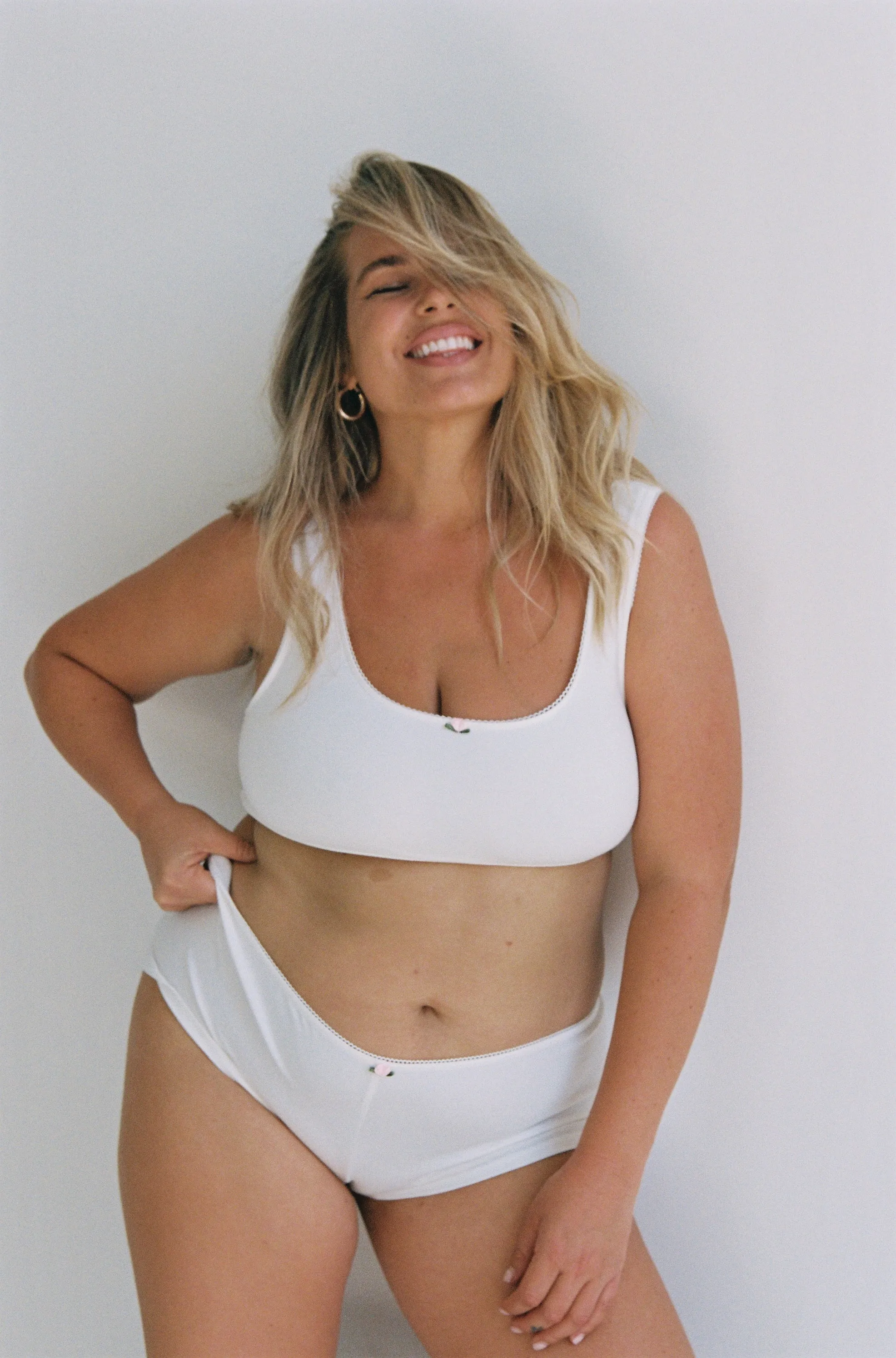 SUPPORT COTTON BRA IN CLOUD