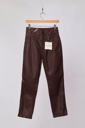 SUSIE HIGH RISE TAPERED STRAIGHT FIG