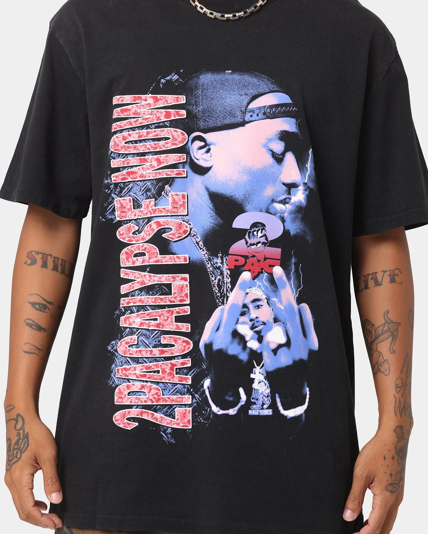 Tupac 2Pacalypse Now T-Shirt Black Wash