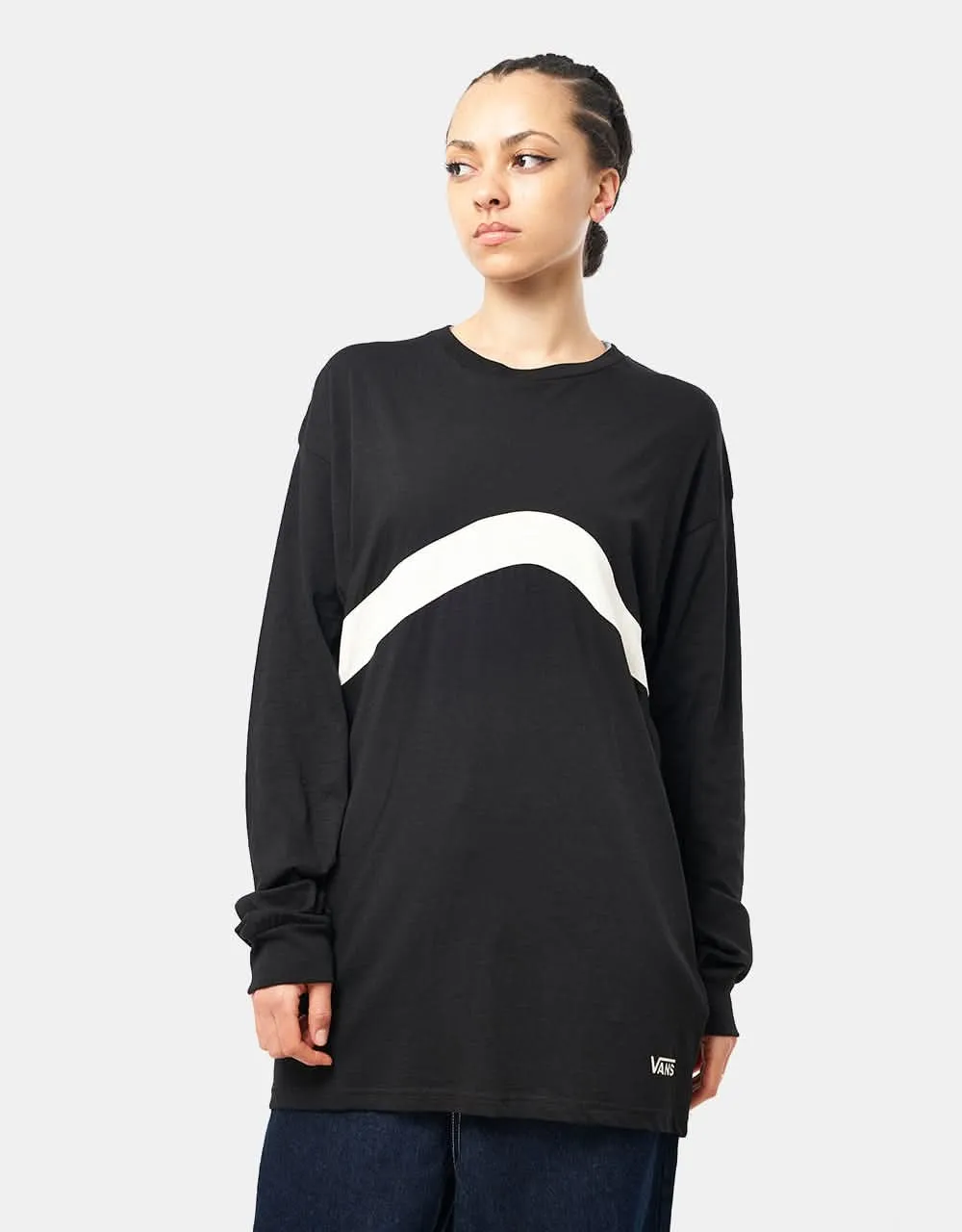 Vans Sidestripe Block L/S T-Shirt - Black