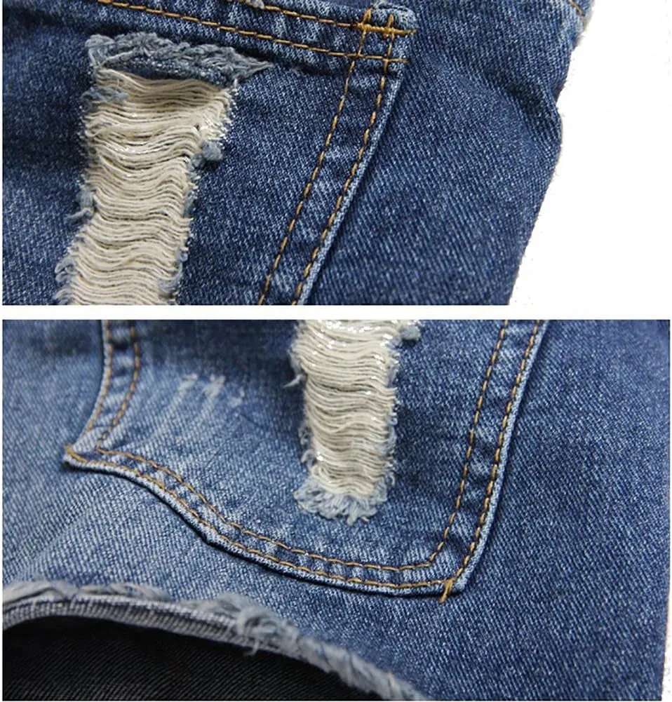 Women's Vintage Fringe Denim Shorts