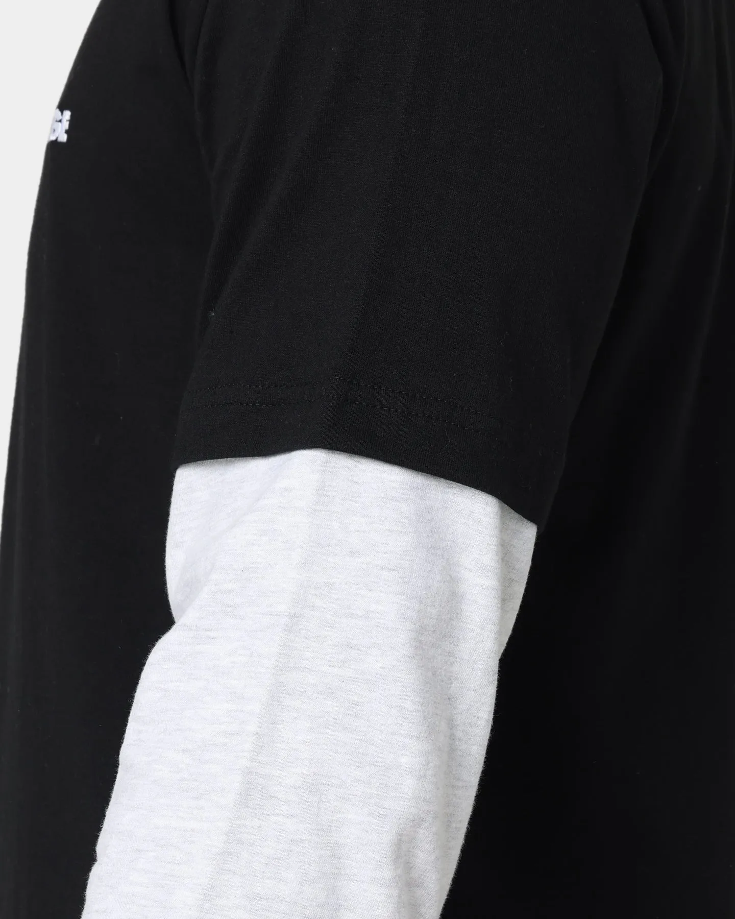 XLARGE 91 Double Long Sleeve T-Shirt Black/Snow Marle