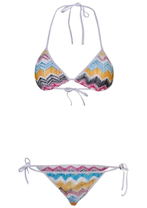 Zig Zag Triangle Knit Bikini